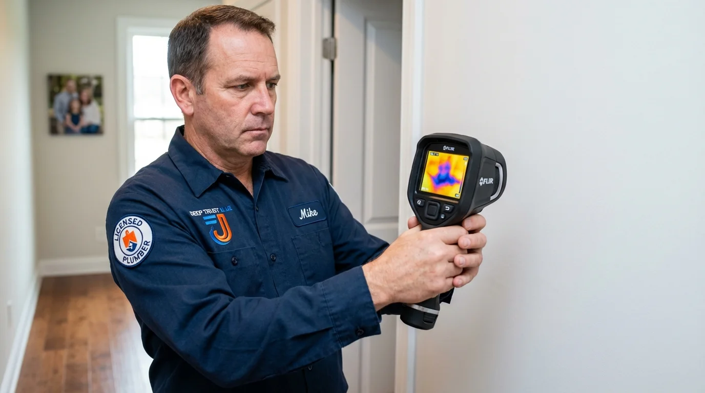 Thermal imaging leak detection by Johns Plumbing LLC in Lockhart